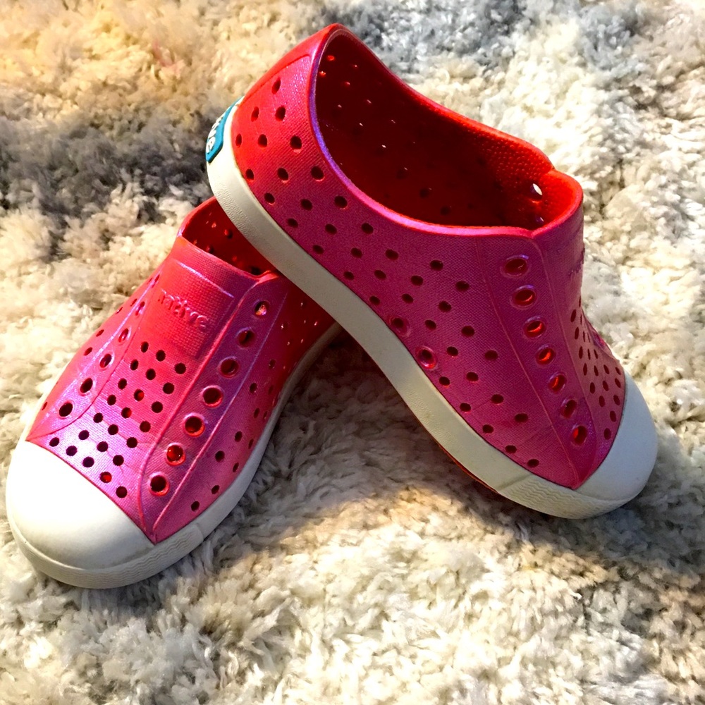 Girls native slip on shoes